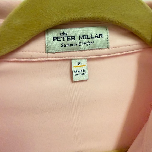New Peter Millar Summer Comfort Pink Golf Polo - Picture 3 of 10